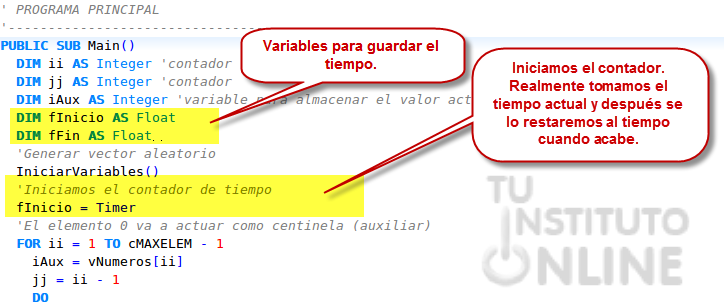 Código modificado