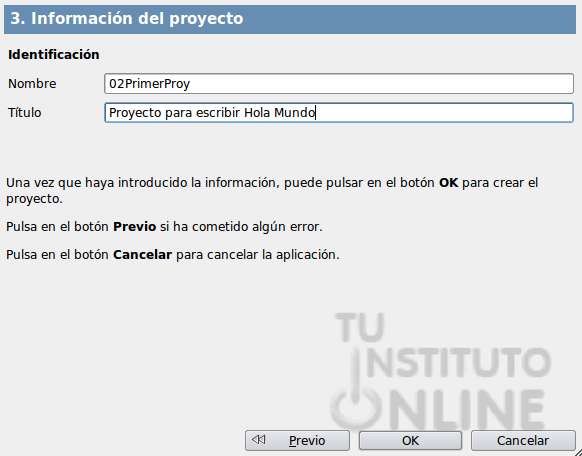 Informacin del proyecto