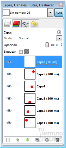Capas con duración
