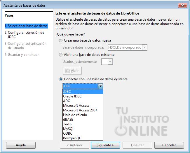 Base De Datos Libreoffice Base Nivel Medio Tu Instituto Online