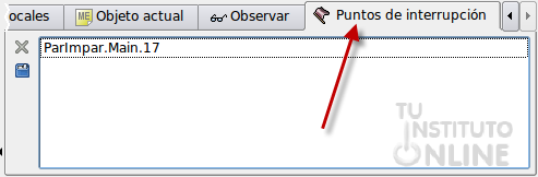 Puntos de interrupción