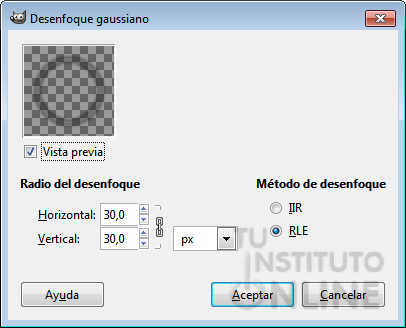 Filtro desenfoque gaussiano