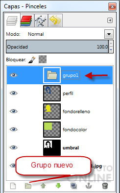 Creamos un grupo de capas nuevo