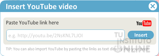Insertar un vídeo de You Tube