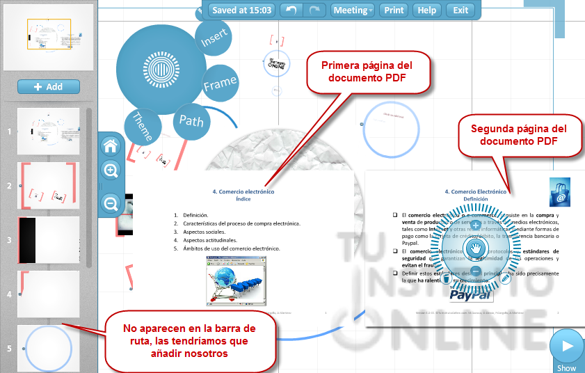 Insertando documento PDF