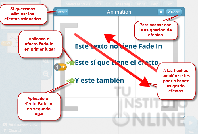 Aplicados los efectos